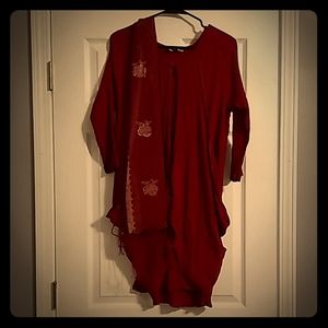 Dress with accessories